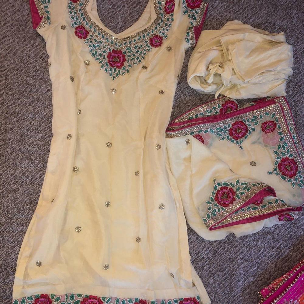 Light Yellow Indian Suit